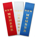 1-5/8"x6" Vertical Stock Title Ribbon (NEW MEMBER)